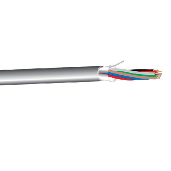 West Penn 253271B 22 AWG 8C 7x30 Stranded Bare Copper Shielded Plenum Low Voltage Communication Cable