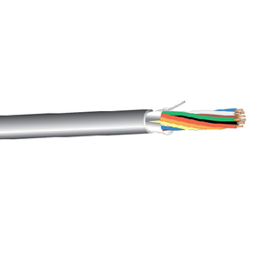 West Penn 253272B 22 AWG 10C 7x30 Stranded Bare Copper Shielded Plenum Low Voltage Communication Cable