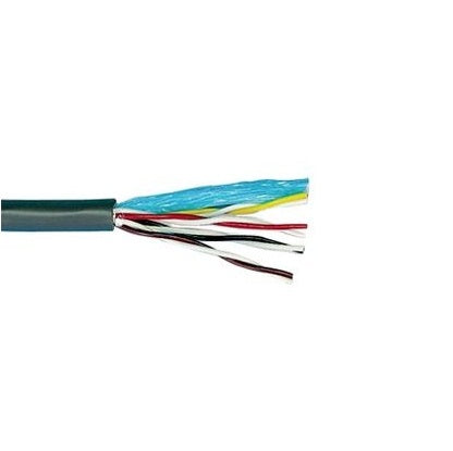 Alpha Wire 1012405 24 AWG 5 Conductor Foil Shield PVC Insulation 300V Communication and Control Cable