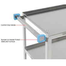 Steel Utility Cart W/3 Shelves 300 Lb Capacity 27-1/2"L X 16-1/4"W X 32-1/8"H Lakeside 311