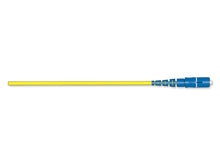 Fiber Optic Jumper 1F LC to SC Tight-Buffered Cable 2.0 mm Standard LCUPC-SCUPC Simplex SM SMF Yellow Jacket 2 Meters Corning 025801R2131002M