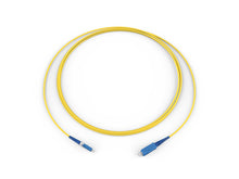 Fiber Optic Jumper 1F LC to SC Tight-Buffered Cable 2.0 mm Standard LCUPC-SCUPC Simplex SM SMF Yellow Jacket 2 Meters Corning 025801R2131002M