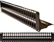 48 Port with Cable Manager Black Blank Patch Panel 043-384/48/2U