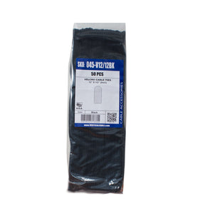 8 (8x 1/2) Velcro Tie Wraps 045-V12/8BK (Pack of 50)