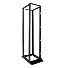 4 post Open Rack Adjustable Depth Black Aluminum Frame 45U 047-WOS-0445