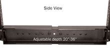 4 post Open Rack Adjustable Depth Black Aluminum Frame 45U 047-WOS-0445