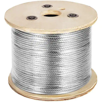 3/16 Stainless Steel Wire 7x19 Rope Aircraft Cable T304 250FT, 500FT, 1000FT