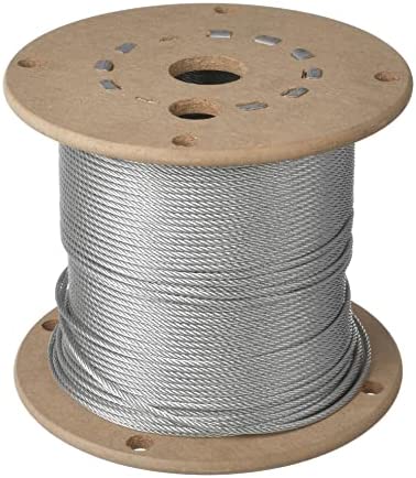 5/32 Stainless Steel Wire 7x19 Rope Aircraft Cable T304 250FT, 500FT, 1000FT