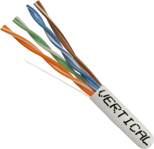 1000' 24 AWG 4 Pairs White Solid UTP CAT3 Cable