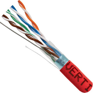 1000' 24 AWG 4 Pairs Solid Bare Copper Shielded CAT5E 350MHz Cable
