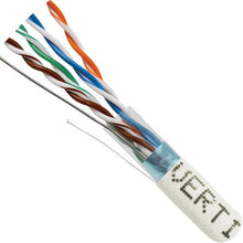1000' 24 AWG 4 Pairs Solid Bare Copper Shielded CAT5E 350MHz Cable