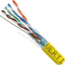 1000' 24 AWG 4 Pairs Solid Bare Copper Shielded CAT5E 350MHz Cable