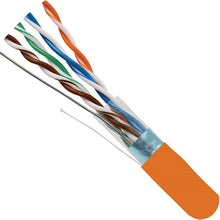 1000' 24 AWG 4 Pairs Solid Bare Copper Shielded CAT5E 350MHz Cable