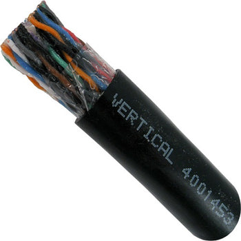 1000' 24 AWG 25 Pair CAT5E CMXF Direct Burial Gel Flooded Core LLDPE Jacket Cable
