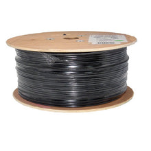 1000' 24 AWG 4 Pairs Black CAT5E CMXF Gel Flooded Core LLDPE Jacket Shielded Cable