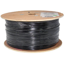 1000' 23 AWG 4 Pairs Black CAT6A F/UTP Direct Burial Solid Bare Copper Outdoor Cable