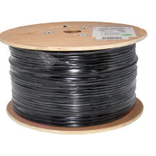 1000' 23 AWG 4 Pairs Black CAT6 CMX Solid Bare Copper Outdoor Jacket Cable