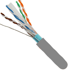 1000' 23 AWG 4 Pairs F/UTP Solid CMR Shielded 10GS CAT6A Cable