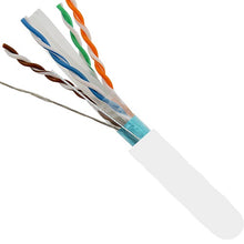 1000' 23 AWG 4 Pairs F/UTP Solid Bare Copper CAT6 550MHz Cable