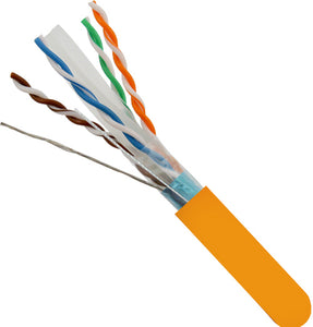 1000' 23 AWG 4 Pairs F/UTP Solid CMR Shielded 10GS CAT6A Cable
