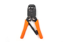 6×4 6×6 8×8 Crimp Tool For RJ11 RJ12 RJ45 Die Handset Built-In Cutting-Stripping Blade Orange Grip Handle 078-1017