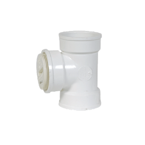 2" Vent Clean Out With Plug Socket X FPT PVC Drain Waste Tee P444X-020 (Pack of 10)