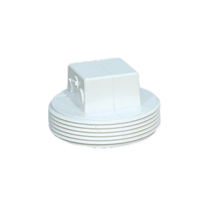 6" Plug Clean Out MPT PVC Drain Waste and Vent P106-060 (pack of 10)