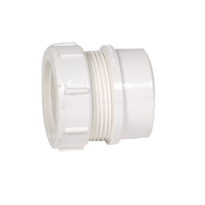 1-1/2" Trap Adapter Female Socket x Spigot PVC with Chrome Nut & Washer Drain Waste and Vent P104X-015 (Pack of 10)