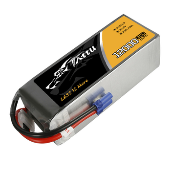 Tattu 10000-12000mAh 6S1P 15C Lipo Battery Pack With EC5 Plug