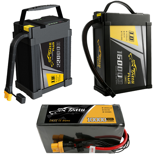 Tattu Plus 1.0 16000-22000mAh 12S1P 44.4V Lipo Smart Battery Pack