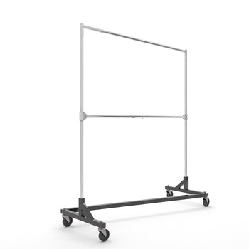 Z-Industrial Rack With Add-On Hangrail Econoco RZK8DH