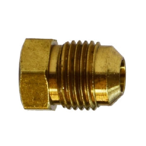 3/16" Flare Plug SAE 45 Degree Brass Fittings 10063