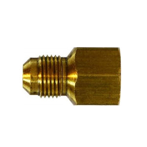 1/4" Male Flared X 1/8" FNPTF Female Adapter SAE 45 Degree Brass Fittings 10228