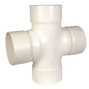 24" Socket Connection Schedule 40 PVC Cross Fabricated 420-240-F-S