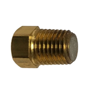1/4" Fusible Brass Plugs 210 Degree Flare Brass Fittings 10606