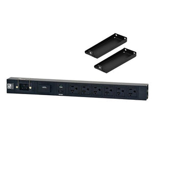Stand-Off Mount Power Strip Single-Phase 1 X 15A Breaker (8) 5-15R Standard Outlets CPI 12817-701