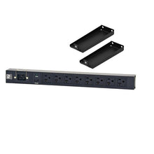 Stand-Off Mount Power Strip Single-Phase 1 X 20A Breaker (8) 5-20R Outlets CPI 12817-705