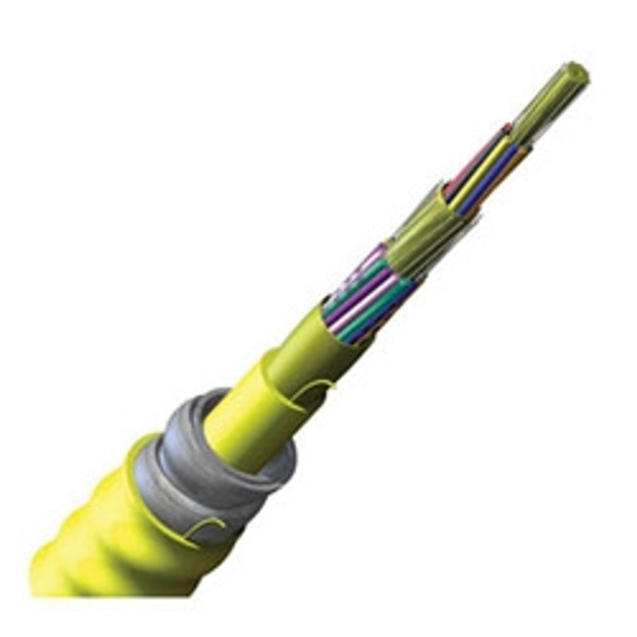MIC Tight-Buffered, Interlocking Armored Cable, Plenum, 24 fiber, Single-mode (OS2)