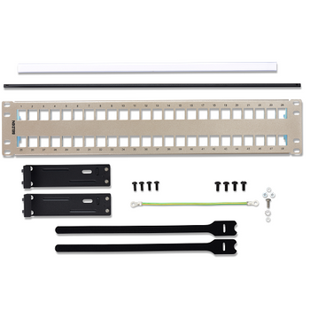 Belden AX104564 24-port 1U Titanium KeyConnect Shielded Patch Panel
