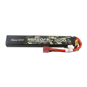 Gens Ace 1200mAh 2S1P 7.4V 25C Airsoft Battery With Deans Plug