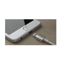 3' USB to Lightning Durable Connections Metal Apple MFi Certified Charging Cable White