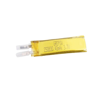 Grepow 40mAh 3.7V LiPo Curve Shaped Battery 2508030