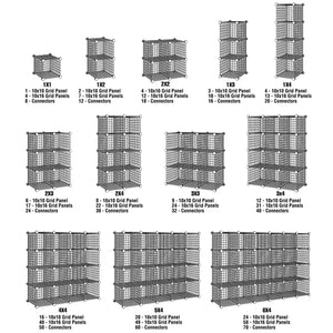 Grid Cubbie Panels Econoco GS16/B (Pack of 10)