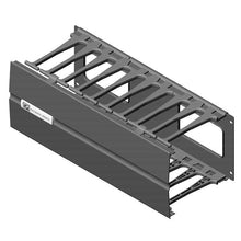 Motive Black Horizontal Cable Manager without Cable Pass-Through Ports 1U x 19" EIA W x 8.2"D CPI 35432-701