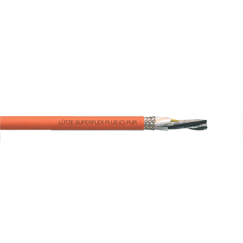 111561 LÜTZE SUPERFLEX® PLUS M (C) PUR SERVO 0.6/1 kV (4G2.5+(3×1.0)) UL Servo Cable Shielded