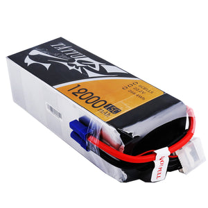 Tattu 12000mAh 6S1P 15C Lipo Battery Pack With EC5 Plug