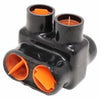 Thomas and Betts AMTD50042 500 MCM to 4 AWG 2 Port Dual Rated Two Way Splice Connector Stranded