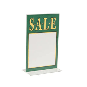 Acrylic Bottom Load Sign Holders For Counter Tops Econoco HP/CT711V (Pack of 5)