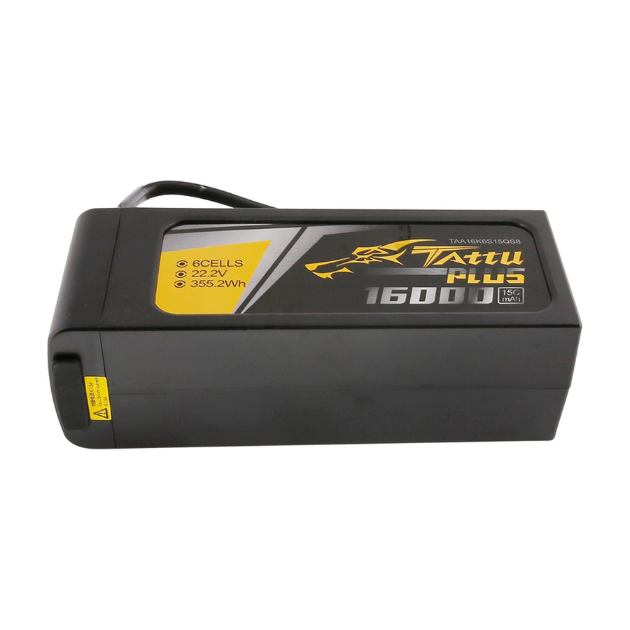 Tattu Plus 16000mAh 6S1P 22.2V 15C Lipo Battery Pack With QS8 (New Version)