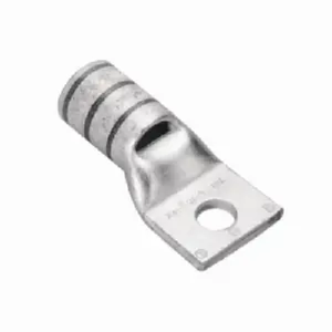 Burndy YAV26L31 2/0 AWG 3/8" Stud 1 Hole Uninsulated Ring Standard Barrel Copper Terminal Lug